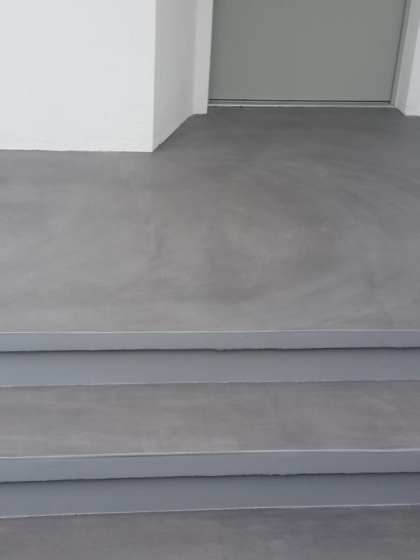 Sichtspachtelung Treppe